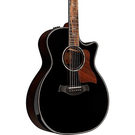 Platinum Taylor 814ce Builder's Edition Grand Auditorium Acoustic-Electric Guitar Blacktop ...