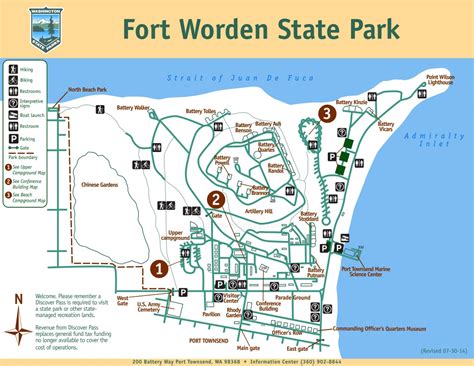 Map Of Fort Worden Historical State Park