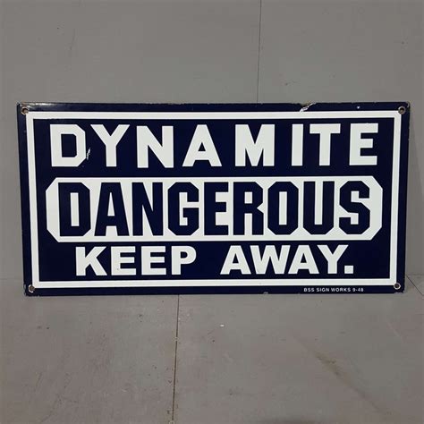 Dynamite Dangerous Keep Away Sign | Tramps Prop Hire