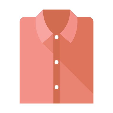 Icono De Camisa Doblada En Estilo De Color Plano Vector Premium