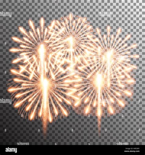 Isolated Realistic Vector Fireworks Stock Vector Image And Art Alamy