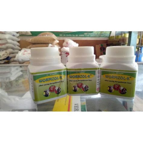 Jual Wormzol K Obat Cacing Albendazole Berspektrum Luas Isi Kaplet