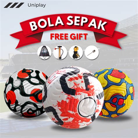 100 Ready Stock Quality Size 5 Bola Sepak Free T Pu Premium