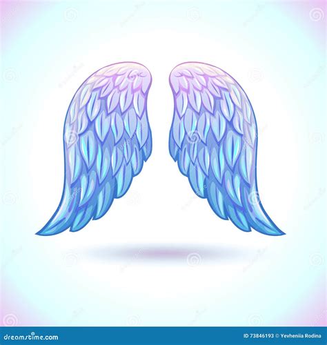 Cartoon Angel Wings Vector Illustration Cartoondealer