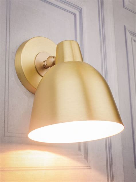 Satin Brass Adjustable Wall Light Wall Lights Adjustable Wall Light