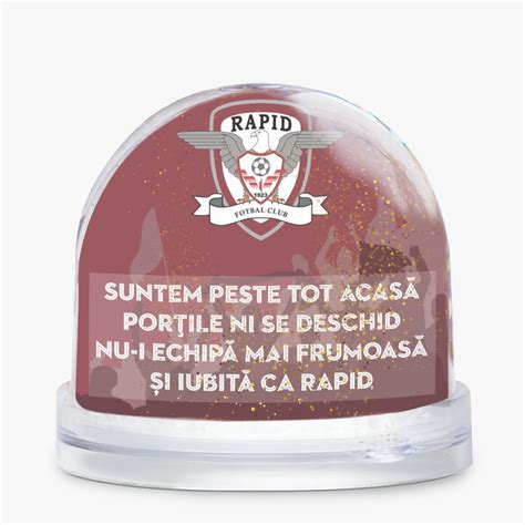 Glob De Birou Fc Rapid Personalizat Cu Nume I Mesaj Stargift Ro