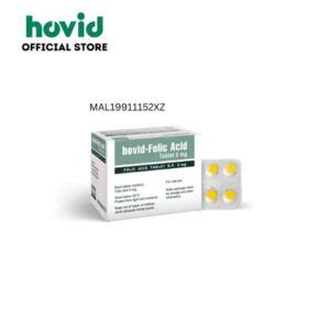 Hovid Folic Acid 5mg Tablet 1010s Hovid Online Store