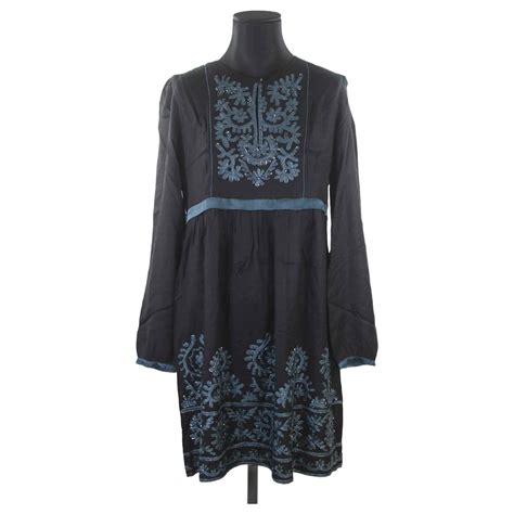 Antik Batik Antikes Batik Kleid 42 Schwarz Viskose Ref 795186 Joli Closet