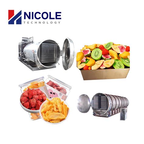 Low Consumption High Efficiency 50kg Fruit And Vegetable Vacuum Freeze