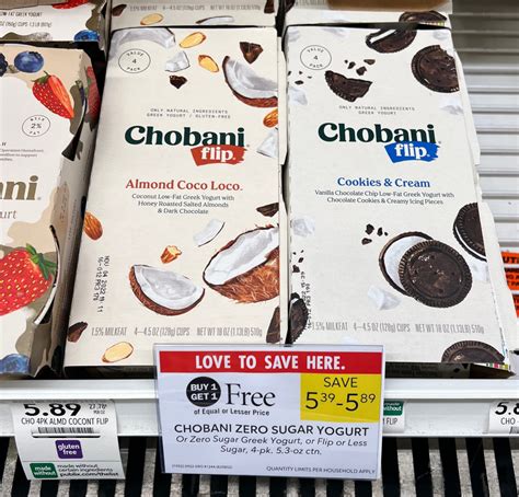 Chobani Flip Yogurt 4 Packs Just 145 At Publix Iheartpublix