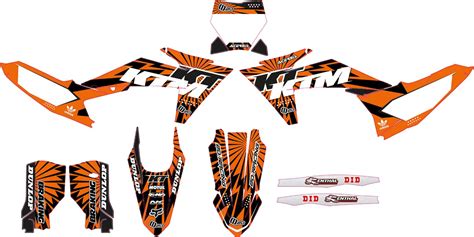 Kit D Co Motocross Ktm Freeride Dr Orange D Racing