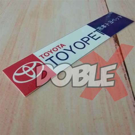 Jual Stiker Tempel Luar Long Toyopet Shopee Indonesia