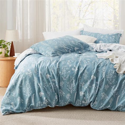 Amazon Bedsure California King Comforter Set Mineral Blue