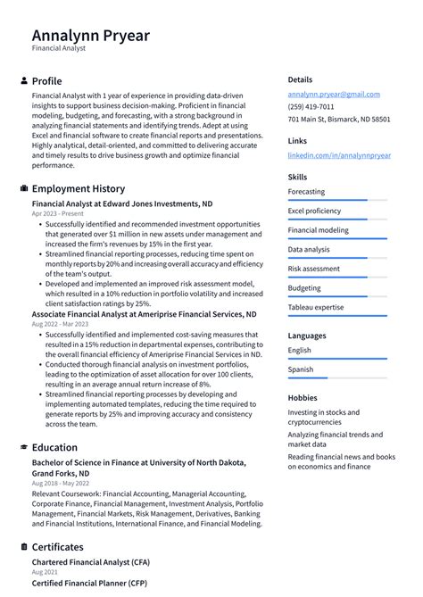 Uber Financial Analyst Resume Examples Resumecat