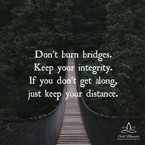 Dont Burn Bridges Still Moments