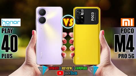 HONOR PLAY 40 PLUS VS POCO M4 PRO 5G FULL SPECIFICATIONS COMPARISON