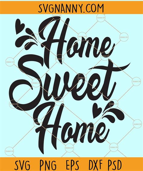 Papercraft Card Making And Stationery Home Sweet Home Svg Cricut Sign