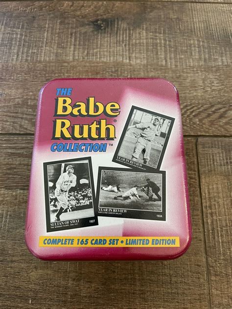 1992 THE BABE RUTH COLLECTION FACTORY SEALED 165 Card Set In Tin Values