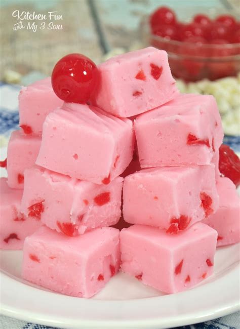 White Chocolate Cherry Fudge Kitchen Fun With My 3 Sons