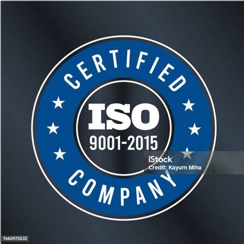 Iso 9001 2015 인증 Iso 90012015 로고 Iso 9000 인증 검증에 대한 스톡 벡터 아트 및 기타 이미지