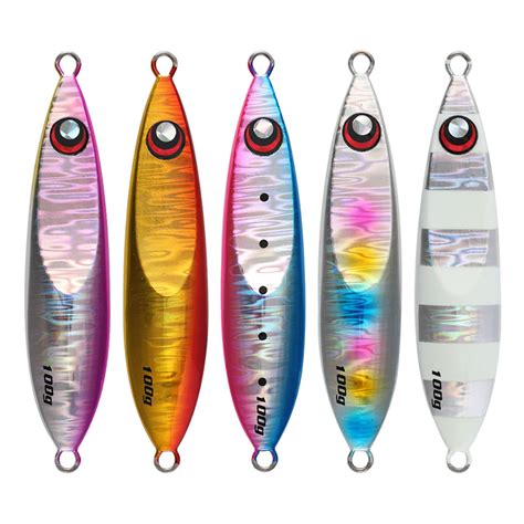 Fast Sinking Hard Vertical Jigging Fishing Lure Luminous Diamond Metal