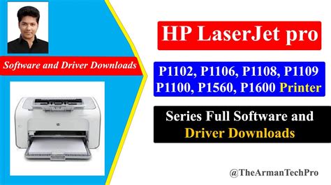 Hp Laserjet Pro P1100 P1102 P1560 P1600 Series Full Feature Software And Driver Downloads