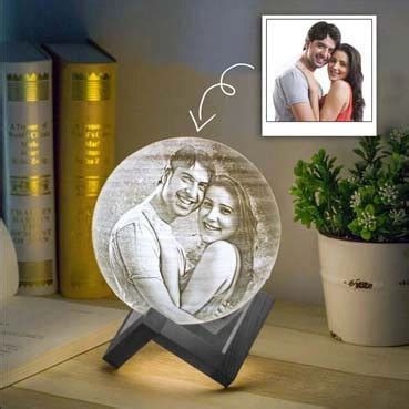 Personalised 16 color Moon Lamp for Wife Birthday - Presto