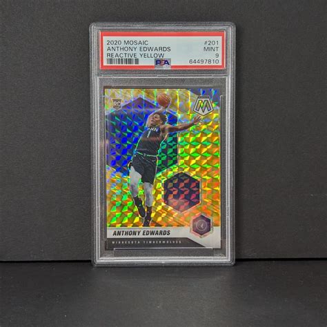 2020 21 Panini Mosaic Rookie Reactive Yellow Prizm 201 Anthony