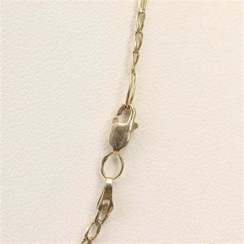 Kt Gold Figaro Chain Necklace Property Room