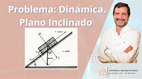 Problema Dinámica Plano Inclinado con Rozamiento Física