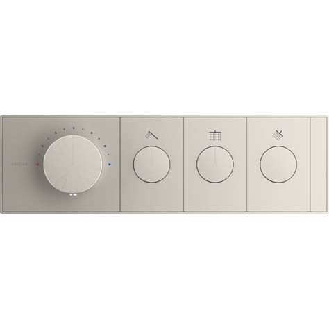 Kohler Anthem Three Outlet Thermostatic Valve Control Panel With