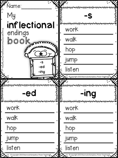 Inflectional Endings Grade 1