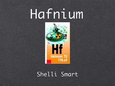 Hafnium | PPT