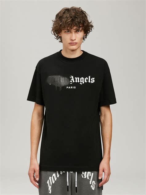 Paris Sprayed T Shirt Palm Angels Official Ubicaciondepersonas Cdmx