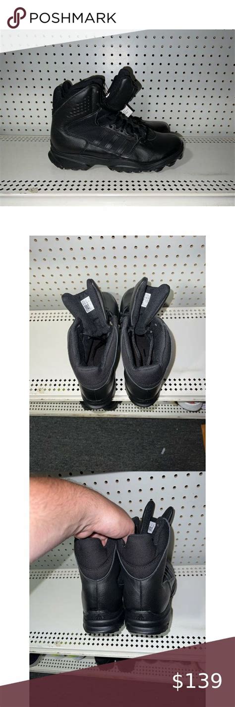 Adidas GSG-9.7 Mens Leather Tactical Outdoor Hiking Boots Size 13 Black ...