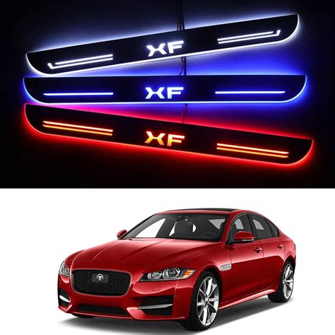 Jaguar XF 2008 2023 Door Sill Trim Illuminated Hardwired AoonuAuto Co Uk