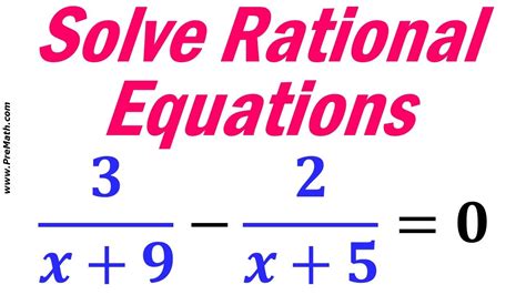 How To Solve Rational Equations Step By Step Tutorial Youtube