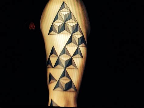 Ink master winner tattoo. Geometric design challenge. | Ink master