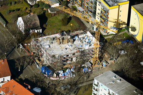 Luftbild Berlin Eckhaus Baustelle Zum Neubau Eines Wohn Und