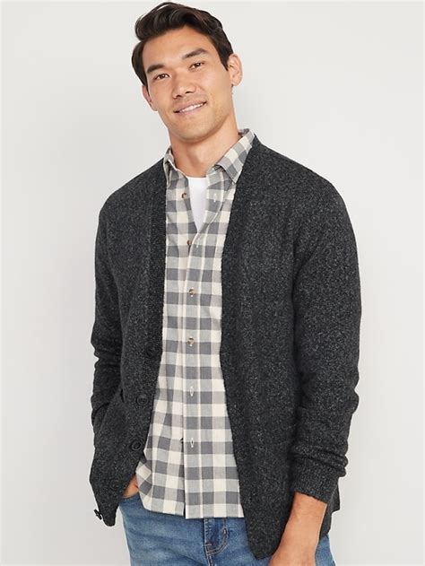 Old Navy Loose Fit V Neck Button Front Cardigan Sweater For Men