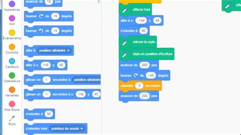 Dessiner Un Triangle Avec Scratch Youtube