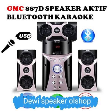 Jual Speaker Gmc D Speaker Aktif Bluetooth Karaoke Shopee Indonesia