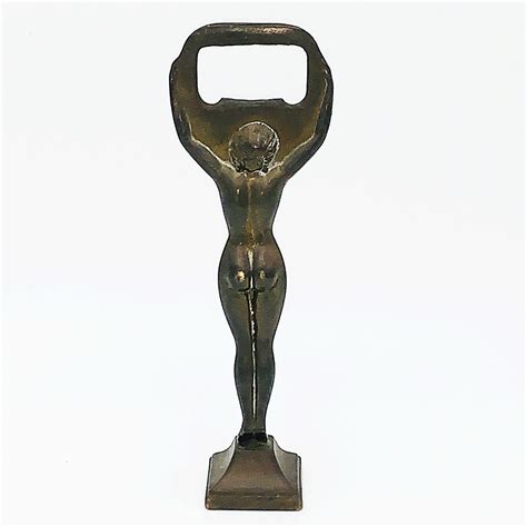 Art Deco Bronze Bottle Nude Cap Opener Artedeco Online Antiques