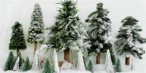 Kate Winter Backdrop Christmas Trees Snow Forest For Photography