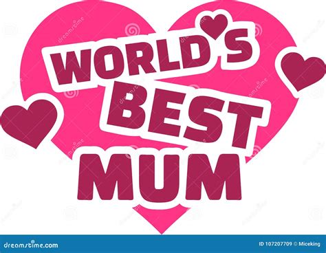 World`s Best Mum Stock Vector Illustration Of T 107207709