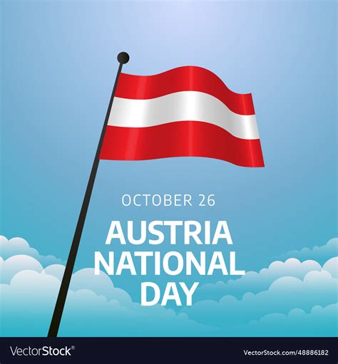 Flyers Promoting Austrian National Day Royalty Free Vector