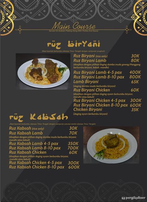 Selalu Diperbarui Menu Real Arabian Resto Jatisampurna Bekasi