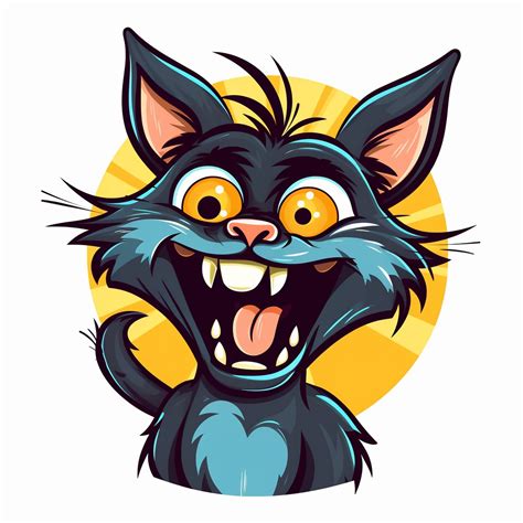 Hold Your Laughter For This Uproarious Clipart Cat With Its Fur