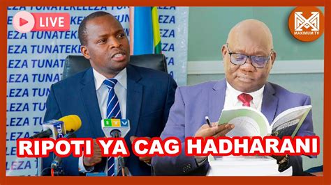 LIVE MADUDU YA RIPOTI YA CAG HADHARANI MSEMAJI WA IKULU ANATOA TAMKO