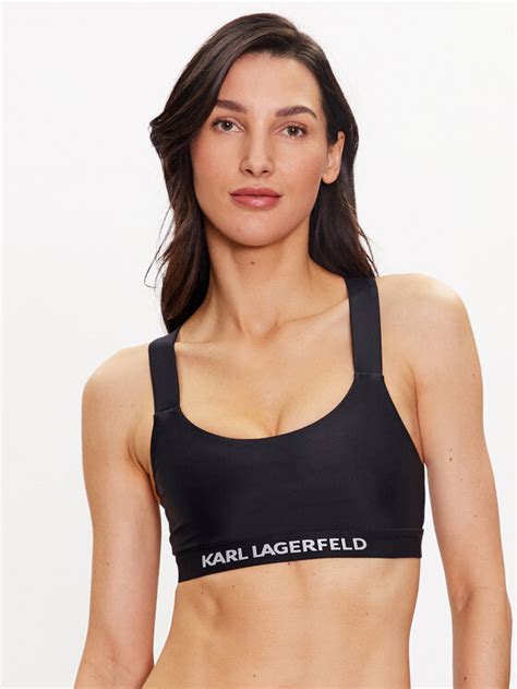 KARL LAGERFELD Bikini Oberteil 230W2213 Schwarz Modivo De